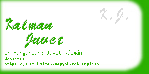 kalman juvet business card
